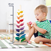Tour de billes arc-en-ciel – Jouet créatif en bois – Favorise les couleurs et les sons pour les enfants de 3 ans et plus 7