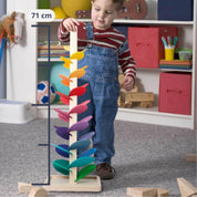 Tour de billes arc-en-ciel – Jouet créatif en bois – Favorise les couleurs et les sons pour les enfants de 3 ans et plus 8