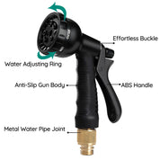 Tuyau d'eau de jardin extensible de 100 pieds 6