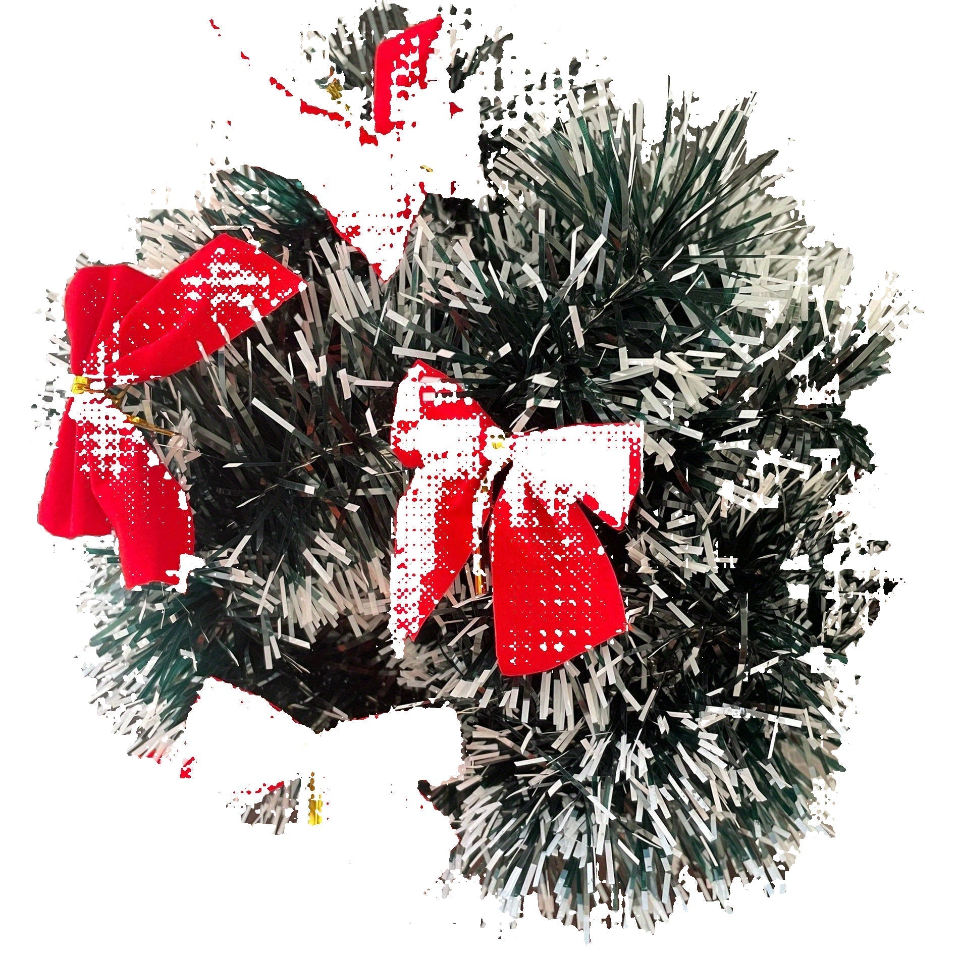 TwinkleTinsel – Guirlande lumineuse de Noël LED en 2 pièces pour une utilisation intérieure et extérieure 0