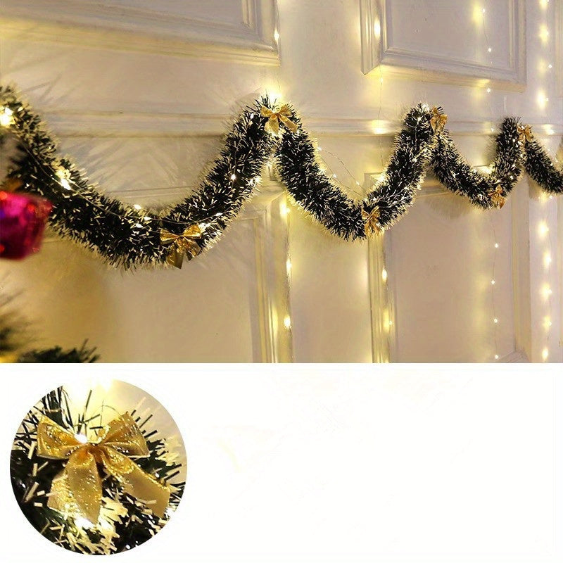 TwinkleTinsel – Guirlande lumineuse de Noël LED en 2 pièces pour une utilisation intérieure et extérieure 9