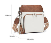 Kohota tyyliäsi tyylikkäällä Natalie-olkakassilla, jossa on trendikkäät hapsukoristeet ja joka on varustettu varkaudenestotoiminnoilla.