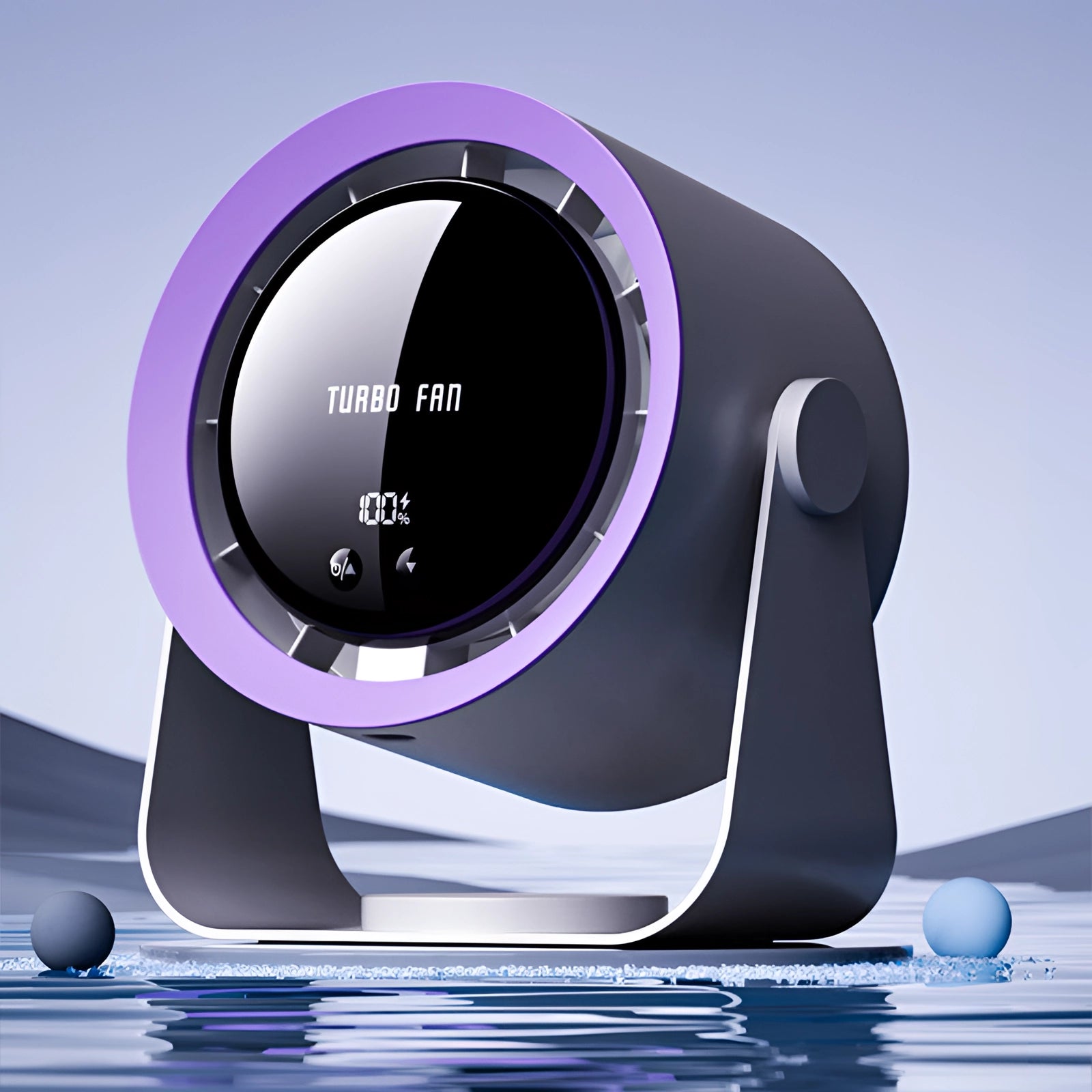 Ventilateur turbo sans lame avec affichage LED - Solution de refroidissement calme et calme pour les chambres et le salon 1