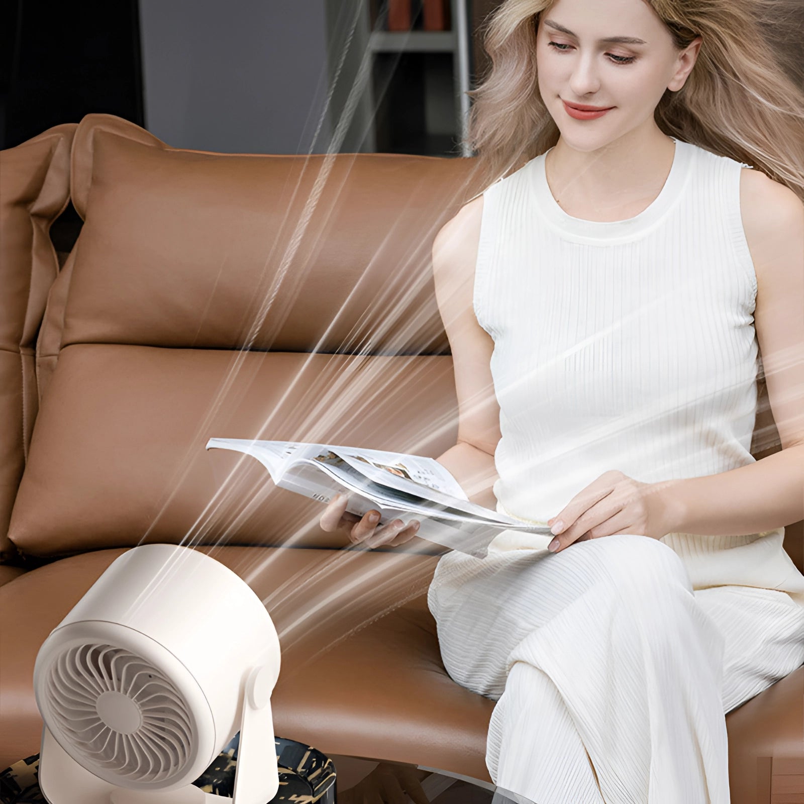 Ventilateur turbo sans lame avec affichage LED - Solution de refroidissement calme et calme pour les chambres et le salon 5