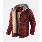 Veste boutonnée à carreaux pour homme | Hiver 2