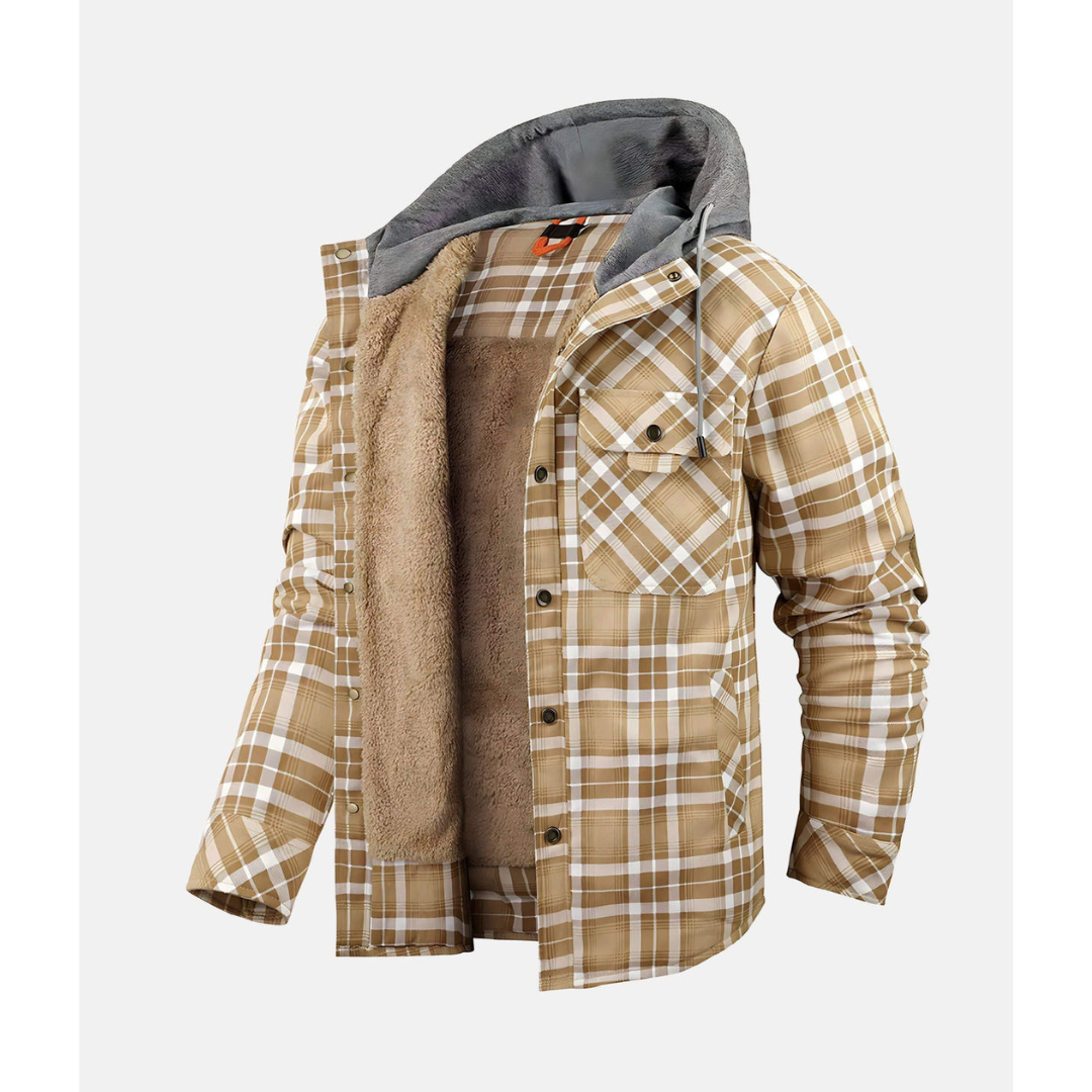 Veste boutonnée à carreaux pour homme | Hiver 3