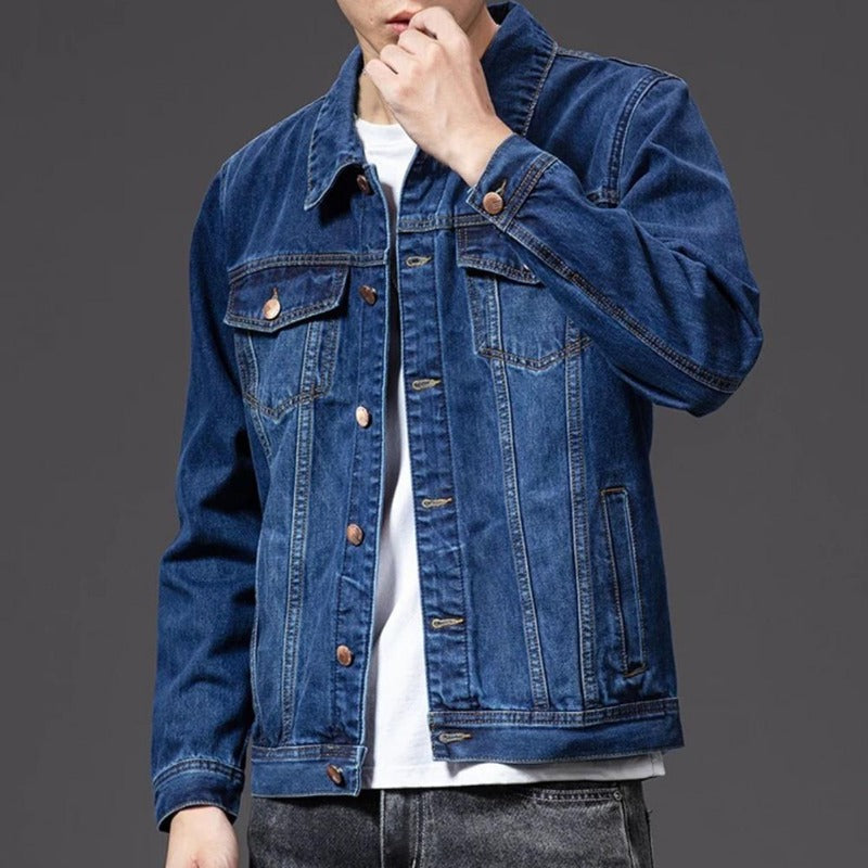 Veste boutonnée classique pour homme | Poches avant 0
