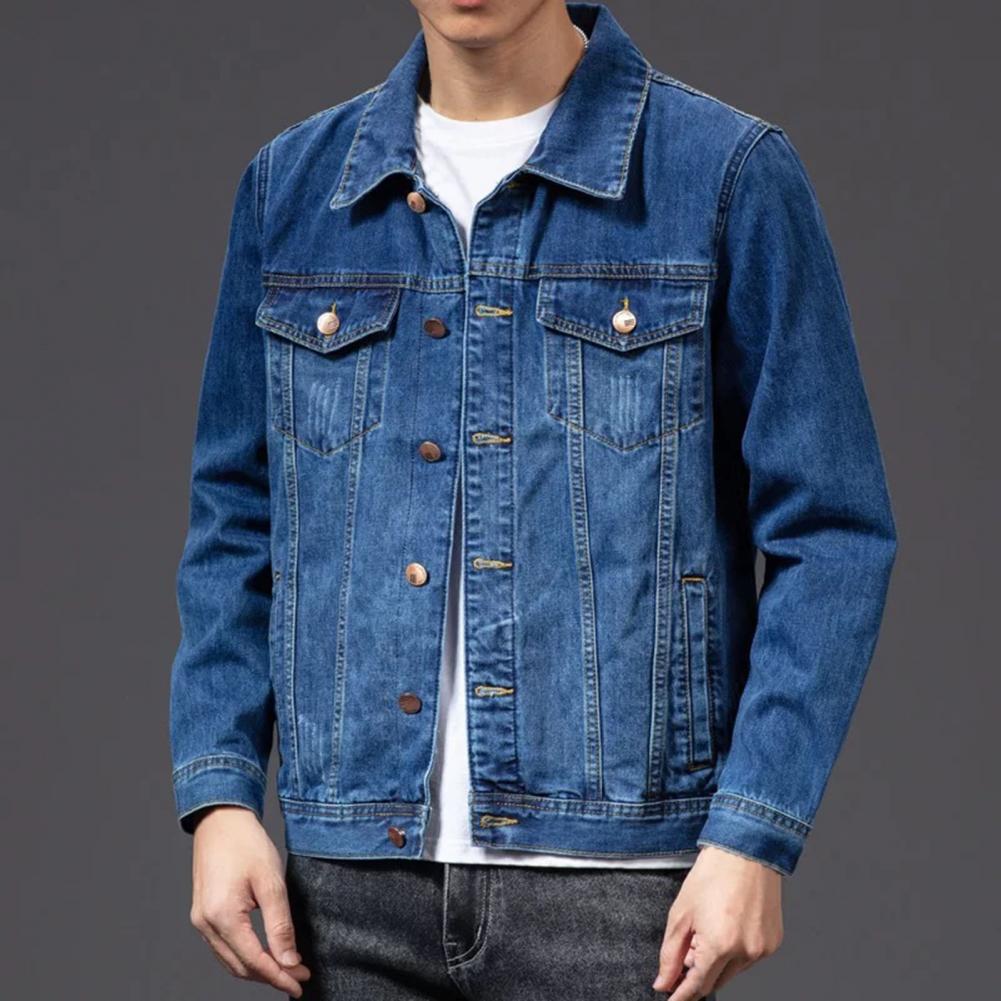 Veste boutonnée classique pour homme | Poches avant 1