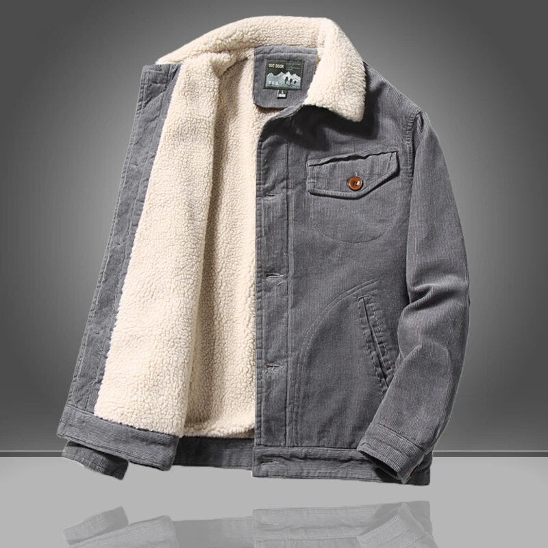 Veste boutonnée vintage pour homme | Chaude 0
