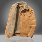 Veste boutonnée vintage pour homme | Chaude 3