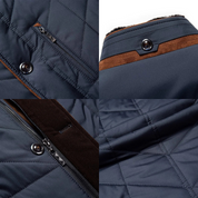 Veste chaude boutonnée pour homme | col montant 5