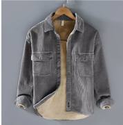 Veste chaude en velours côtelé pour homme | Manches longues 3
