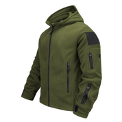 Veste coupe-vent à capuche et fermeture éclair pour homme | Multipoches 1