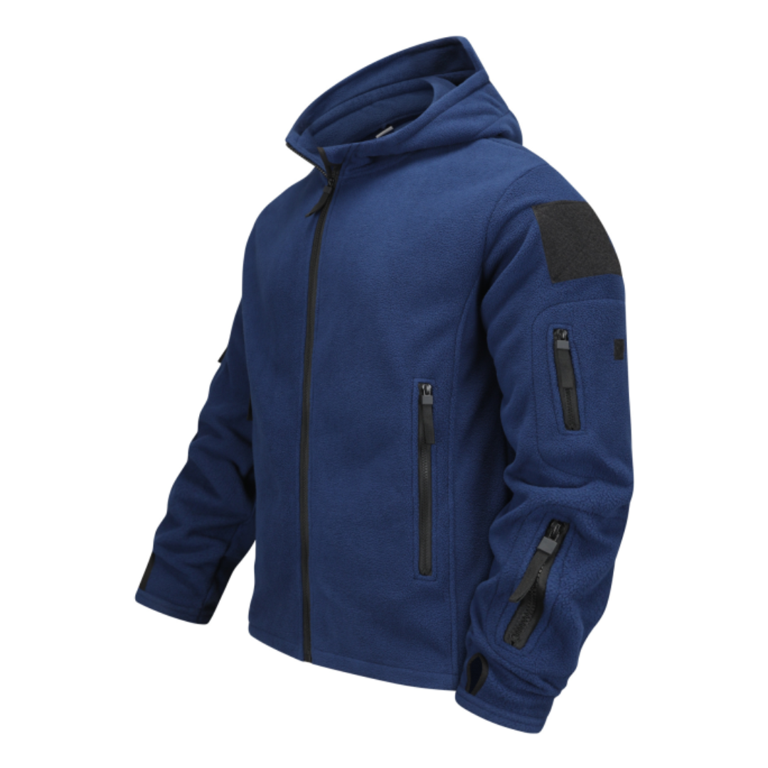 Veste coupe-vent à capuche et fermeture éclair pour homme | Multipoches 3