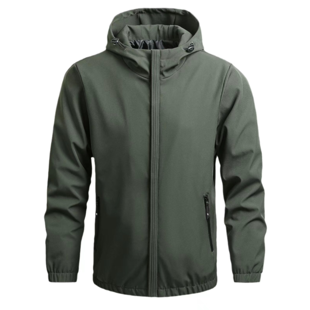 Veste d'extérieur légère à capuche pour homme | Coupe-vent 1