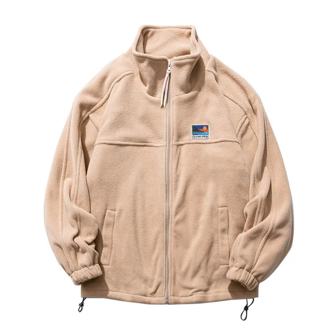 Veste d'extérieur zippée à col montant pour homme | Chaleur 0