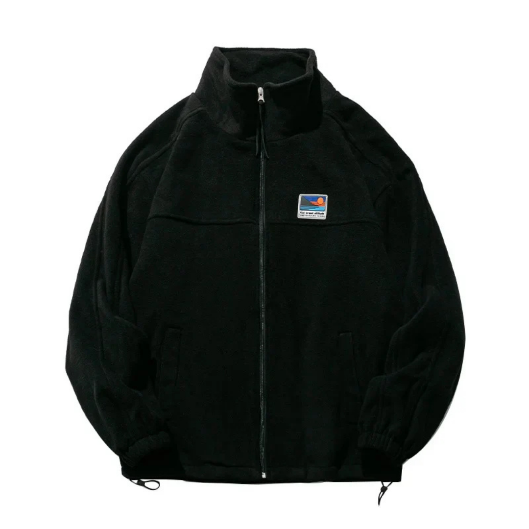 Veste d'extérieur zippée à col montant pour homme | Chaleur 2