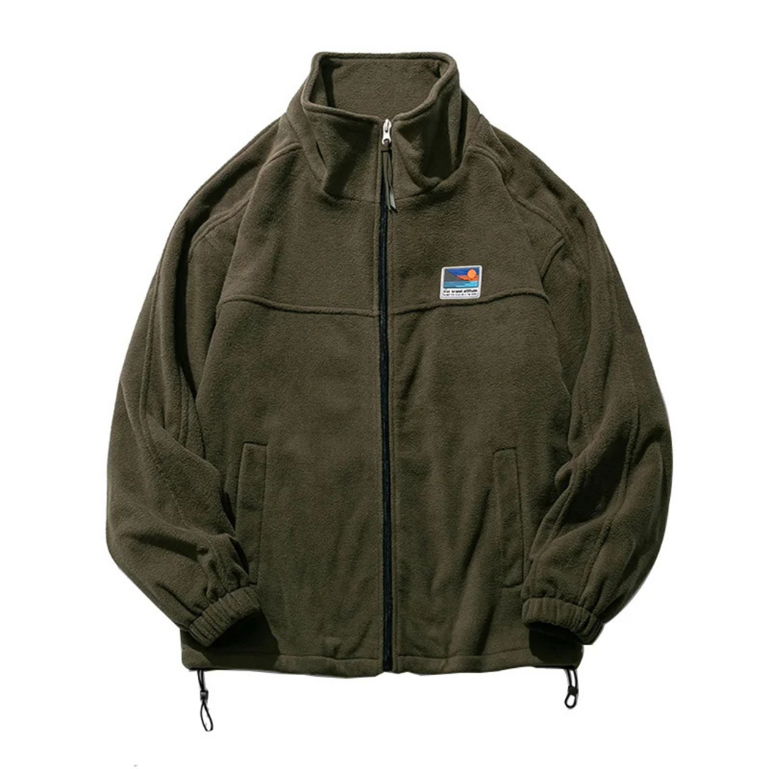 Veste d'extérieur zippée à col montant pour homme | Chaleur 3