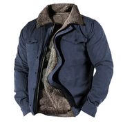 Veste d'hiver boutonnée pour homme | Chaude 1