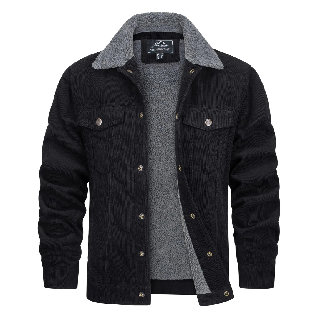 Veste d'hiver chaude pour homme | Boutonnée 1