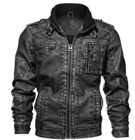 Veste d'hiver chaude zippée pour homme | Noir 0