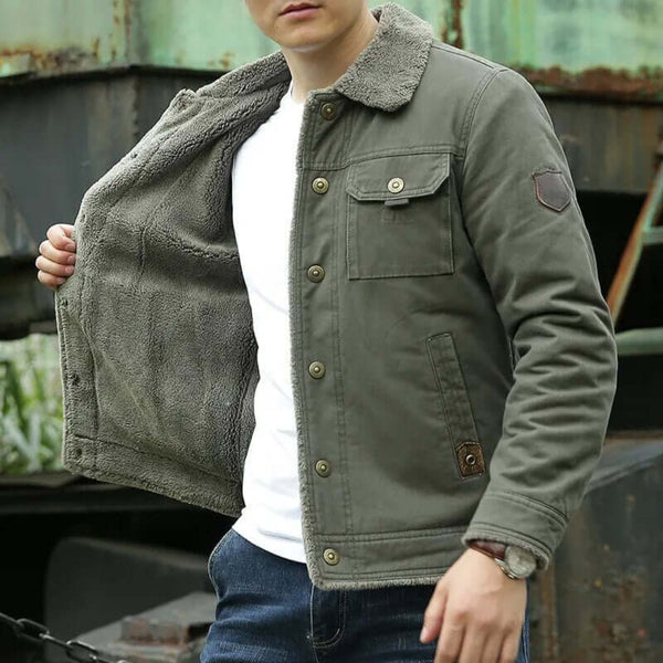 Veste Décontractée Imperméable Pour Homme - Style Costard Léger, Manches Longues, Poches - Pour L'hiver Et L'automne, Lavage Main