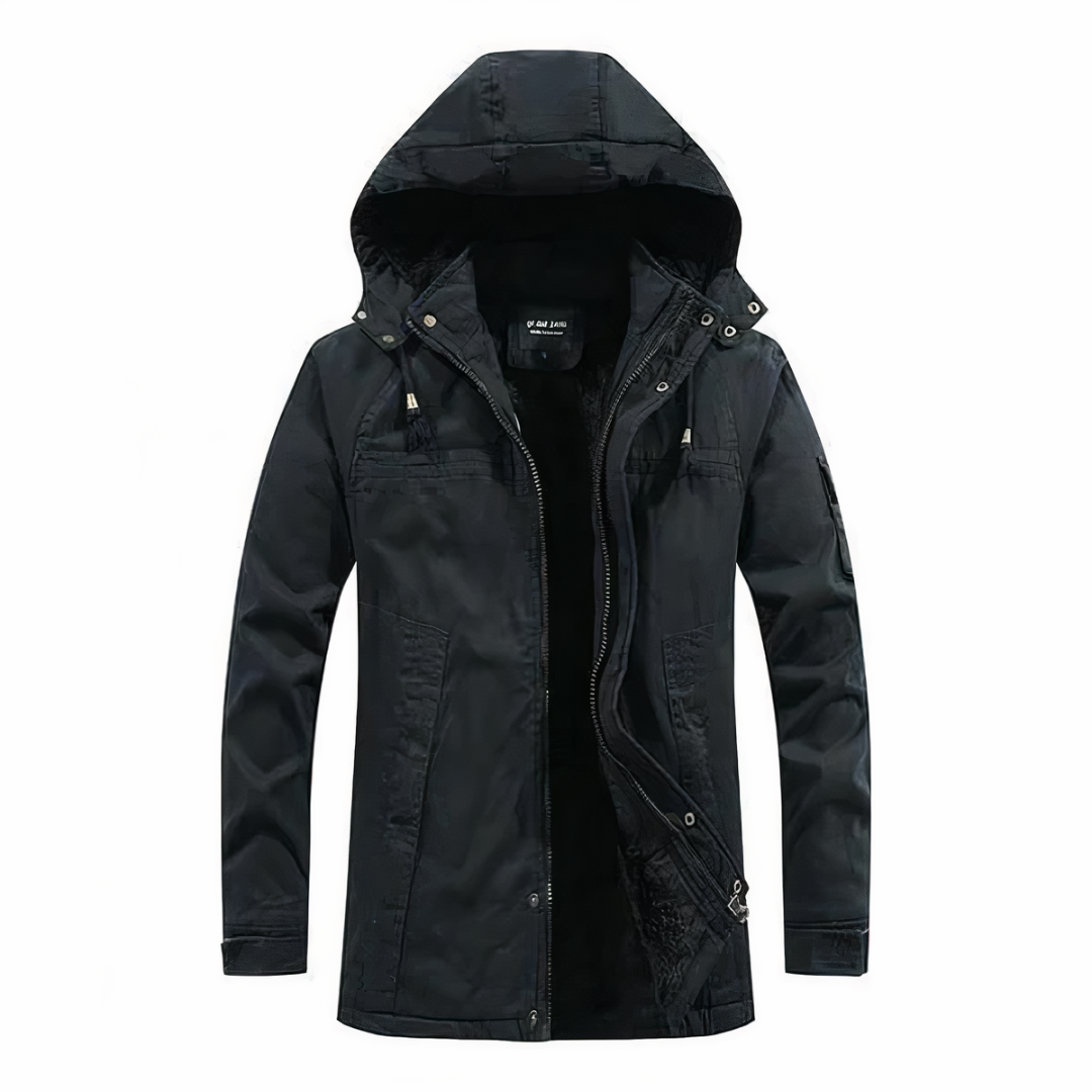 Veste d'hiver élégante à capuche pour homme | Chaude 1