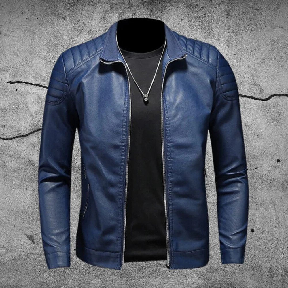 Veste de motard élégante et haut de gamme pour homme | Manches longues 0