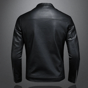 Veste de motard noire imperméable pour homme | Coupe slim 3