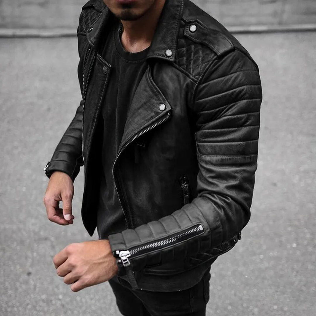 Veste de motard tendance haut de gamme pour homme | Imperméable 0