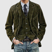 Veste en velours côtelé pour homme avec poches avant | Hiver 2