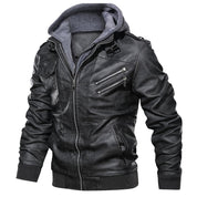 Veste motard à capuche premium pour homme | Décontractée 1