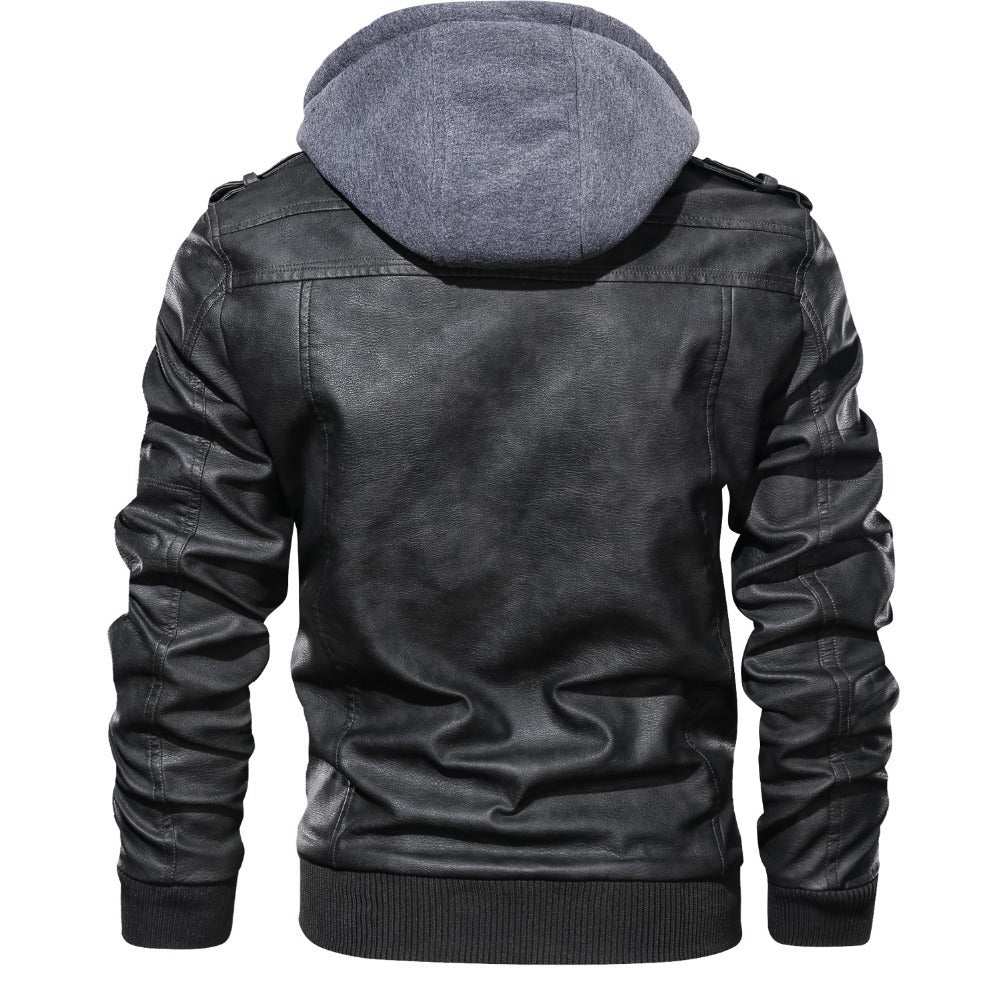 Veste motard à capuche premium pour homme | Décontractée 2