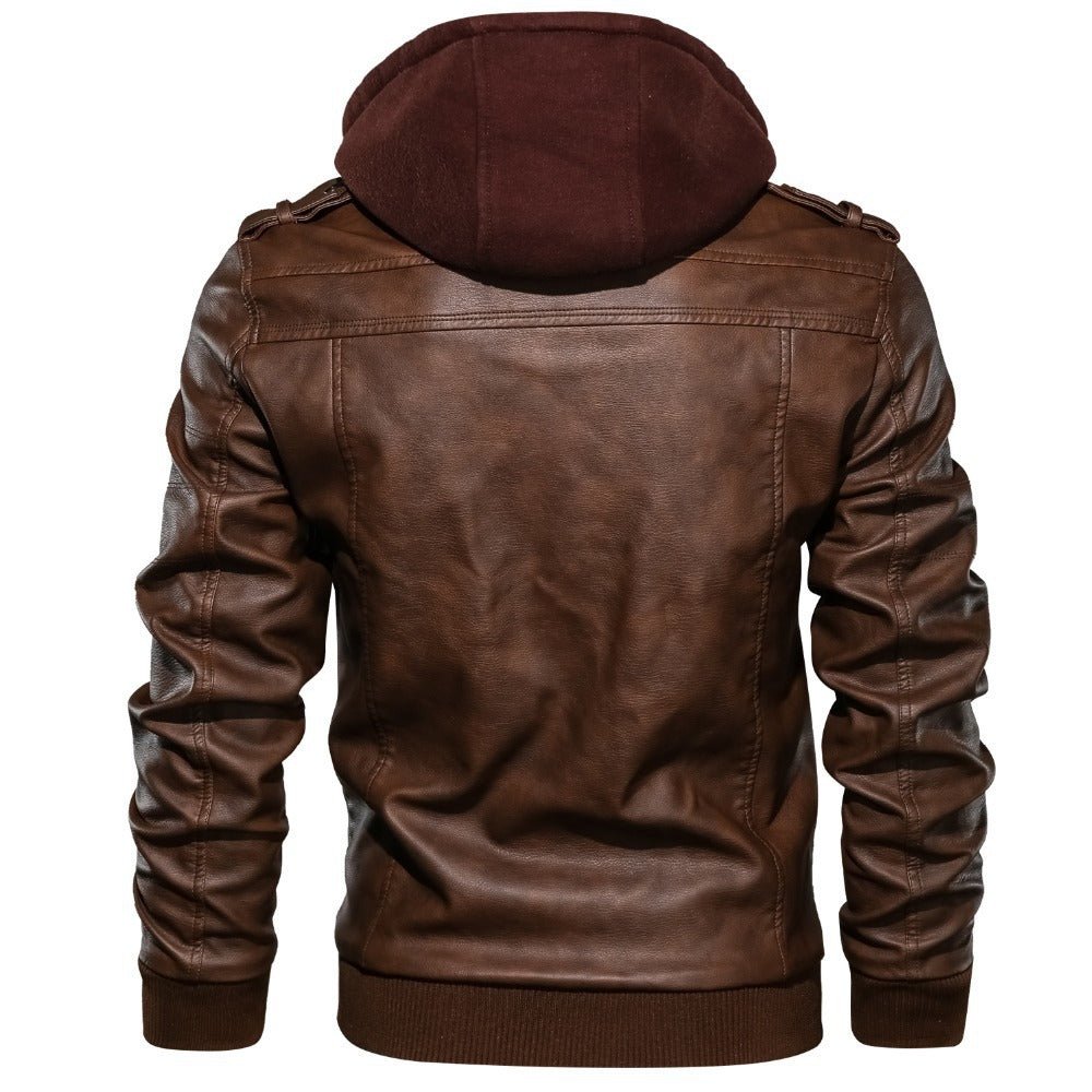 Veste motard à capuche premium pour homme | Décontractée 5