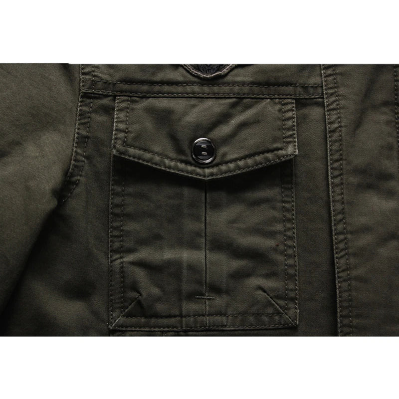 Veste motard à manches longues pour homme | Fermeture éclair 7