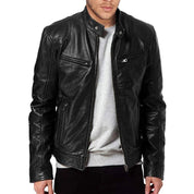 Veste motard élégante et haut de gamme pour homme | Décontractée 1