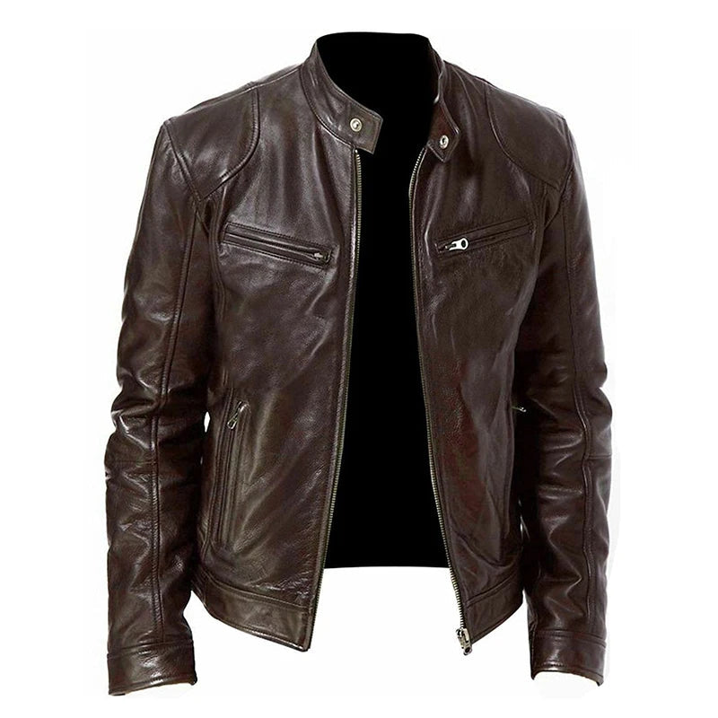 Veste motard élégante et haut de gamme pour homme | Décontractée 2