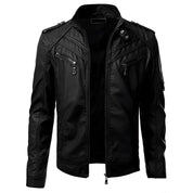 Veste motard élégante et haut de gamme pour homme | Plusieurs poches 0