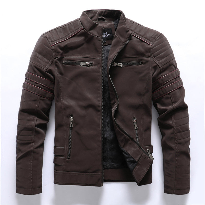 Veste motard haut de gamme pour homme | Fermeture éclair 2