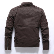Veste motard haut de gamme pour homme | Fermeture éclair 3