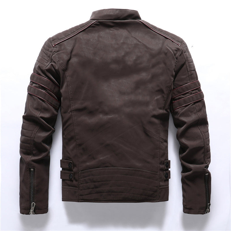 Veste motard haut de gamme pour homme | Fermeture éclair 3