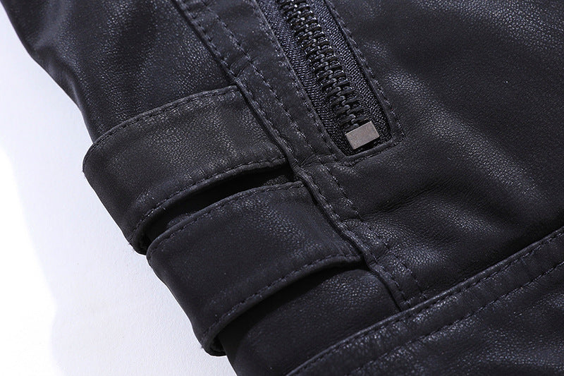 Veste motard haut de gamme pour homme | Fermeture éclair 4