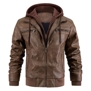 Veste motard premium pour homme | Avec capuche 1