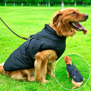 Veste pour chiens d'hiver imperméable - Sherpa-Fleece doublé - harnais intégré 3