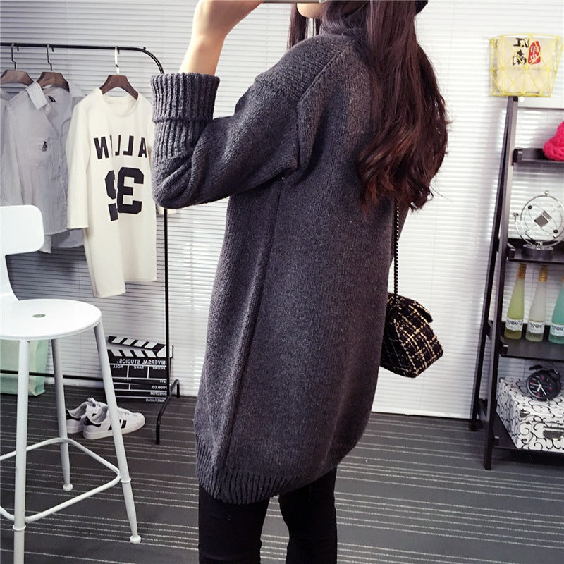 VICTORIA | Pitkä istuva pooloneulepusero neulosta