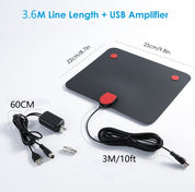 Digital HDTV Antenna with Signal Amplifier