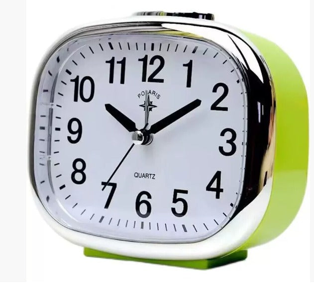 Mechanical alarm clock without ticking