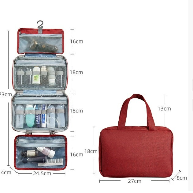 Sam | Organisateur de toilette de voyage compact et spacieux à plusieurs compartiments