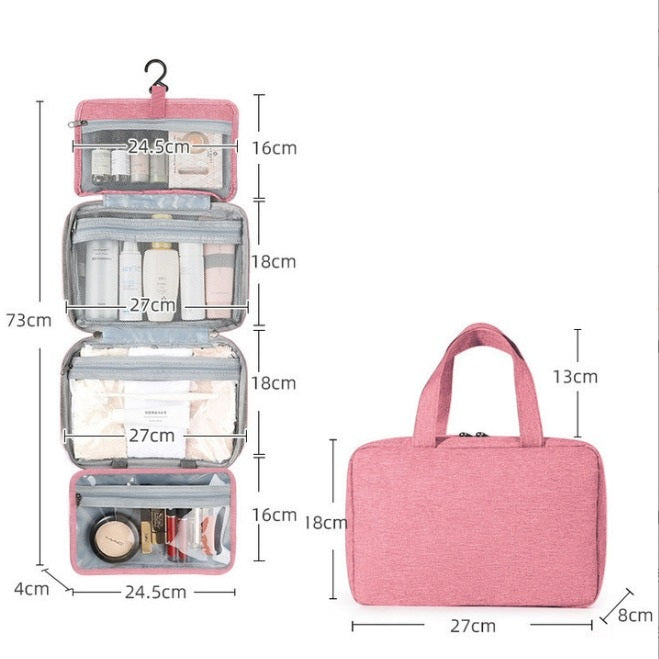 Sam | Organisateur de toilette de voyage compact et spacieux à plusieurs compartiments