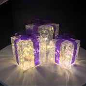 GlowBox – Coffret cadeau LED 3 pièces pour décoration de Noël